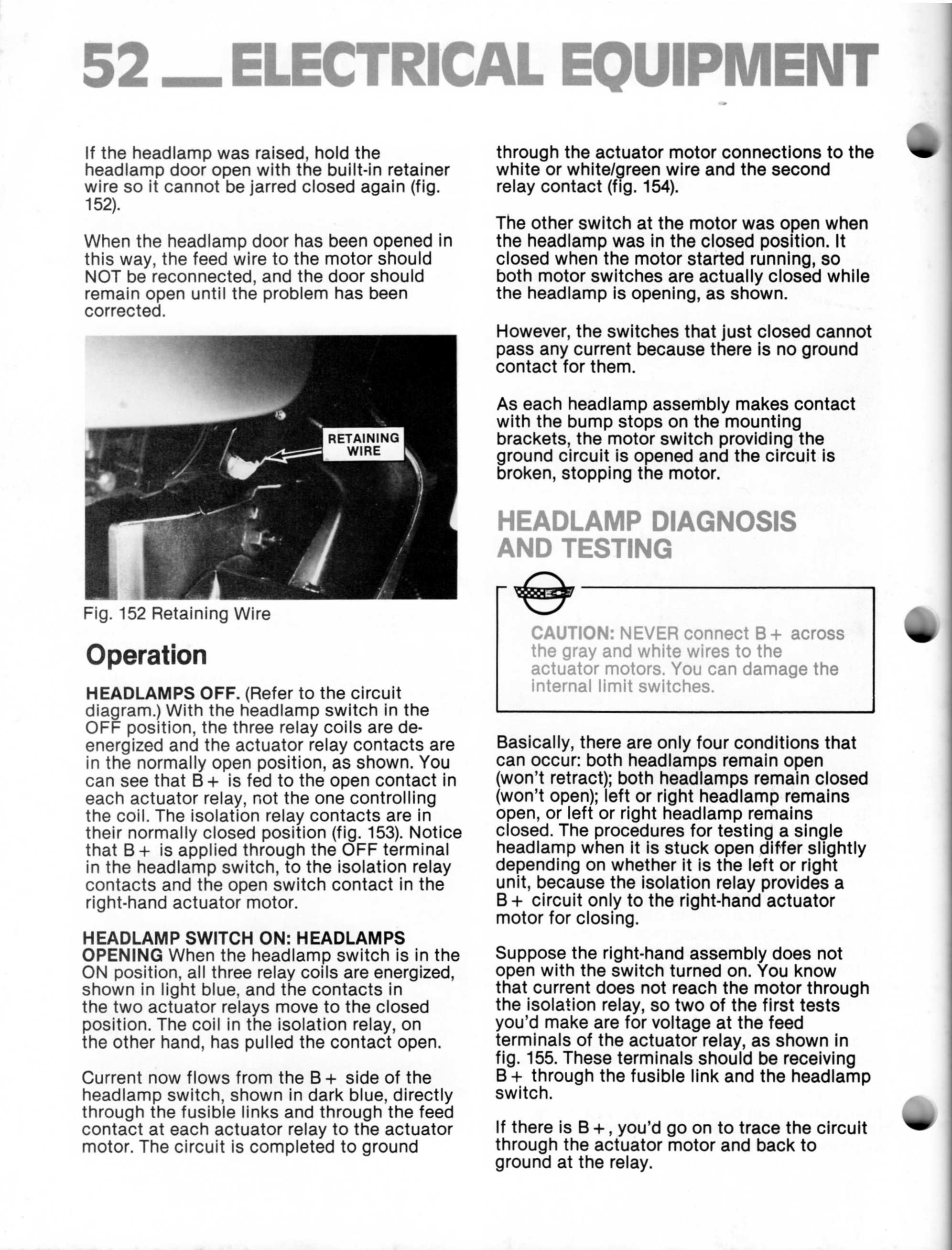 1984 CORVETTE SERVICE MANUAL visual data 8